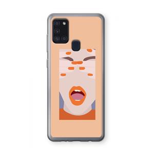 CaseCompany Surprise: Samsung Galaxy A21s Transparant Hoesje