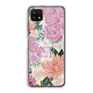 CaseCompany Kindness matters: Samsung Galaxy A22 5G Transparant Hoesje