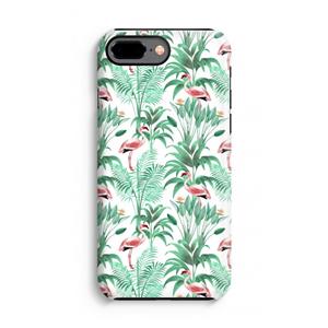 CaseCompany Flamingo bladeren: iPhone 8 Plus Tough Case