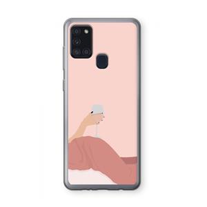 CaseCompany Wine: Samsung Galaxy A21s Transparant Hoesje