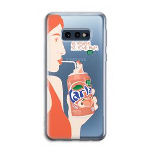 CaseCompany Peach please!: Samsung Galaxy S10e Transparant Hoesje
