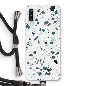 CaseCompany Terrazzo N°2: Samsung Galaxy A70 Transparant Hoesje met koord