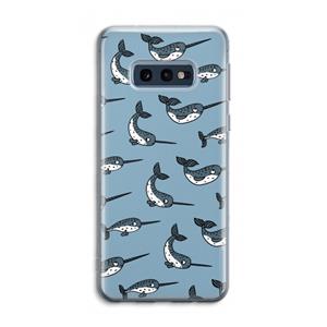 CaseCompany Narwhal: Samsung Galaxy S10e Transparant Hoesje