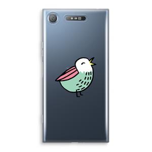 CaseCompany Birdy: Sony Xperia XZ1 Transparant Hoesje