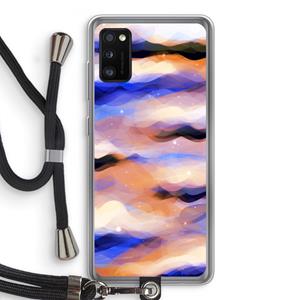 CaseCompany Donkere Wolken: Samsung Galaxy A41 Transparant Hoesje met koord
