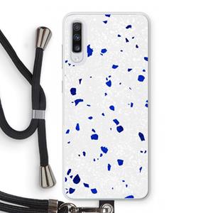 CaseCompany Terrazzo N°5: Samsung Galaxy A70 Transparant Hoesje met koord