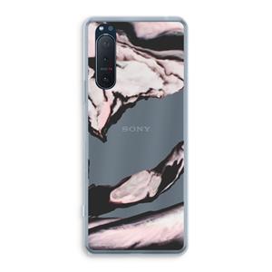 CaseCompany Roze stroom: Sony Xperia 5 II Transparant Hoesje