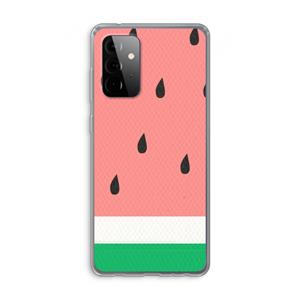 CaseCompany Watermeloen: Samsung Galaxy A72 Transparant Hoesje