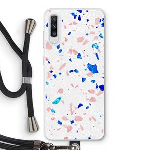 CaseCompany Terrazzo N°6: Samsung Galaxy A70 Transparant Hoesje met koord