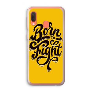 CaseCompany Born to Fight: Samsung Galaxy A20e Transparant Hoesje