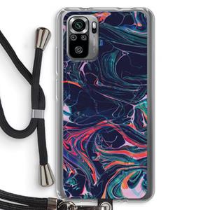 CaseCompany Light Years Beyond: Xiaomi Redmi Note 10S Transparant Hoesje met koord