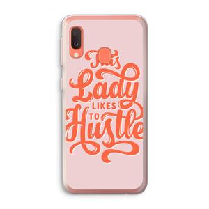 CaseCompany Hustle Lady: Samsung Galaxy A20e Transparant Hoesje