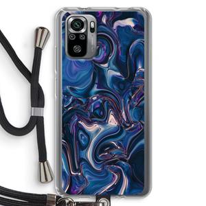 CaseCompany Mirrored Mirage: Xiaomi Redmi Note 10S Transparant Hoesje met koord