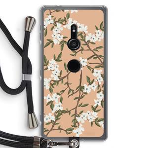 CaseCompany Blossoming spring: Sony Xperia XZ2 Transparant Hoesje met koord