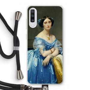 CaseCompany Eleonore: Samsung Galaxy A70 Transparant Hoesje met koord