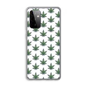 CaseCompany Weed: Samsung Galaxy A72 Transparant Hoesje