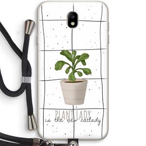 CaseCompany Kamerplant op vensterruit: Samsung Galaxy J7 (2017) Transparant Hoesje met koord