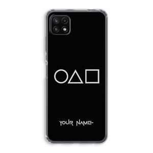 CaseCompany Squid Game: Samsung Galaxy A22 5G Transparant Hoesje