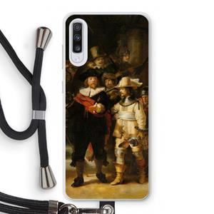 CaseCompany De Nachtwacht: Samsung Galaxy A70 Transparant Hoesje met koord