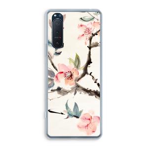 CaseCompany Japanse bloemen: Sony Xperia 5 II Transparant Hoesje