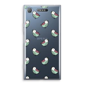 CaseCompany Vogeltjes: Sony Xperia XZ1 Transparant Hoesje