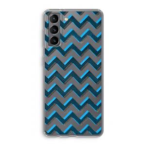 CaseCompany Onderbroken lijn: Samsung Galaxy S21 Transparant Hoesje