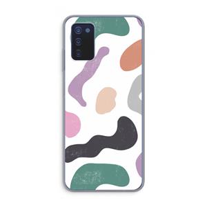 CaseCompany Memphis Shapes: Samsung Galaxy A03s Transparant Hoesje