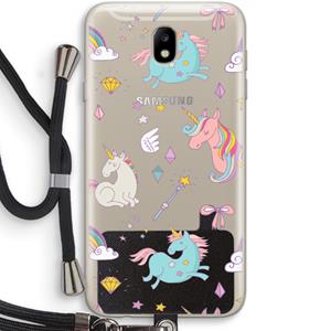 CaseCompany Fantasiewereld: Samsung Galaxy J7 (2017) Transparant Hoesje met koord