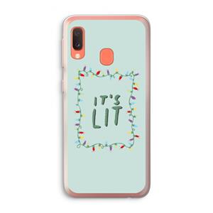 CaseCompany It's Lit: Samsung Galaxy A20e Transparant Hoesje