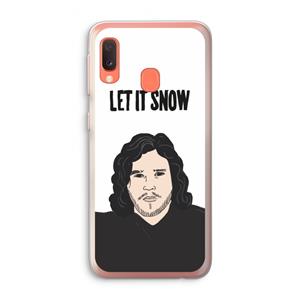 CaseCompany Let It Snow: Samsung Galaxy A20e Transparant Hoesje