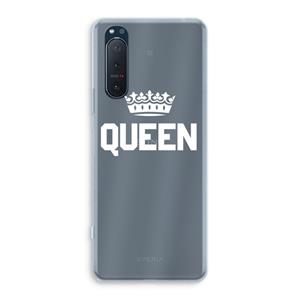 CaseCompany Queen zwart: Sony Xperia 5 II Transparant Hoesje