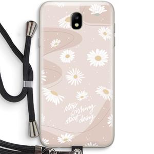 CaseCompany Daydreaming becomes reality: Samsung Galaxy J7 (2017) Transparant Hoesje met koord