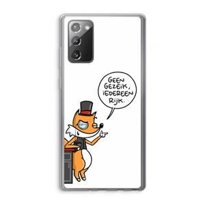 CaseCompany Geen Gezeik: Samsung Galaxy Note 20 / Note 20 5G Transparant Hoesje