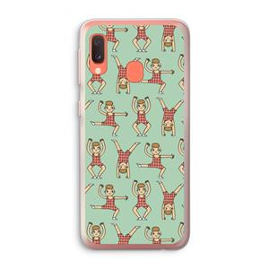 CaseCompany Gymboys: Samsung Galaxy A20e Transparant Hoesje