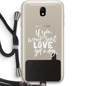 CaseCompany Partner in crime: Samsung Galaxy J7 (2017) Transparant Hoesje met koord