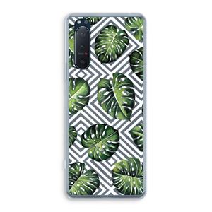 CaseCompany Geometrische jungle: Sony Xperia 5 II Transparant Hoesje