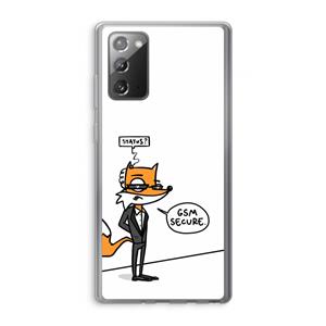 CaseCompany GSM secure: Samsung Galaxy Note 20 / Note 20 5G Transparant Hoesje