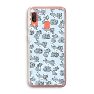 CaseCompany Poezen: Samsung Galaxy A20e Transparant Hoesje