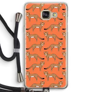 CaseCompany Cheetah: Samsung Galaxy A5 (2016) Transparant Hoesje met koord