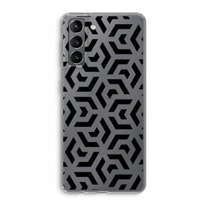 CaseCompany Crazy pattern: Samsung Galaxy S21 Transparant Hoesje