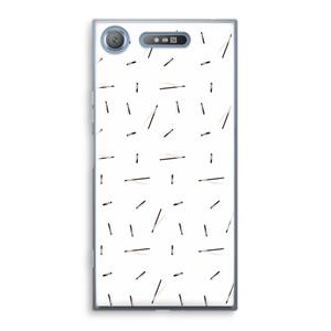 CaseCompany Hipster stripes: Sony Xperia XZ1 Transparant Hoesje