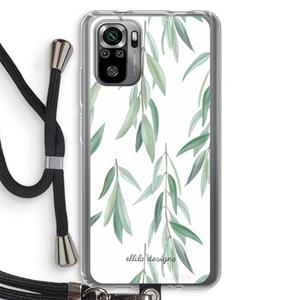 CaseCompany Branch up your life: Xiaomi Redmi Note 10S Transparant Hoesje met koord