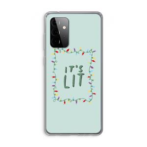 CaseCompany It's Lit: Samsung Galaxy A72 Transparant Hoesje