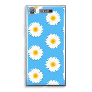 CaseCompany Margrietjes: Sony Xperia XZ1 Transparant Hoesje