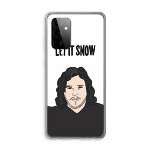 CaseCompany Let It Snow: Samsung Galaxy A72 Transparant Hoesje