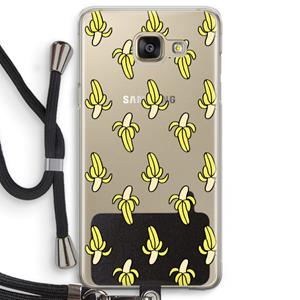 CaseCompany Bananas: Samsung Galaxy A5 (2016) Transparant Hoesje met koord