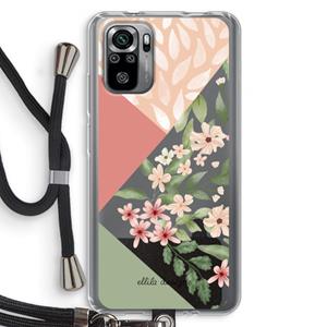 CaseCompany Sweet heaven geometrics: Xiaomi Redmi Note 10S Transparant Hoesje met koord