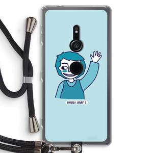 CaseCompany Zwaai: Sony Xperia XZ2 Transparant Hoesje met koord