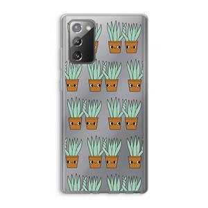 CaseCompany Sansevieria: Samsung Galaxy Note 20 / Note 20 5G Transparant Hoesje