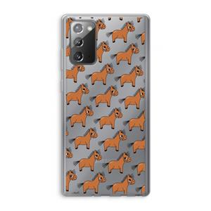 CaseCompany Pony: Samsung Galaxy Note 20 / Note 20 5G Transparant Hoesje